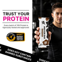 10X Athletic Chocolate Brownie Protein Bars | 12 × 55g | 16g Protein per Bar