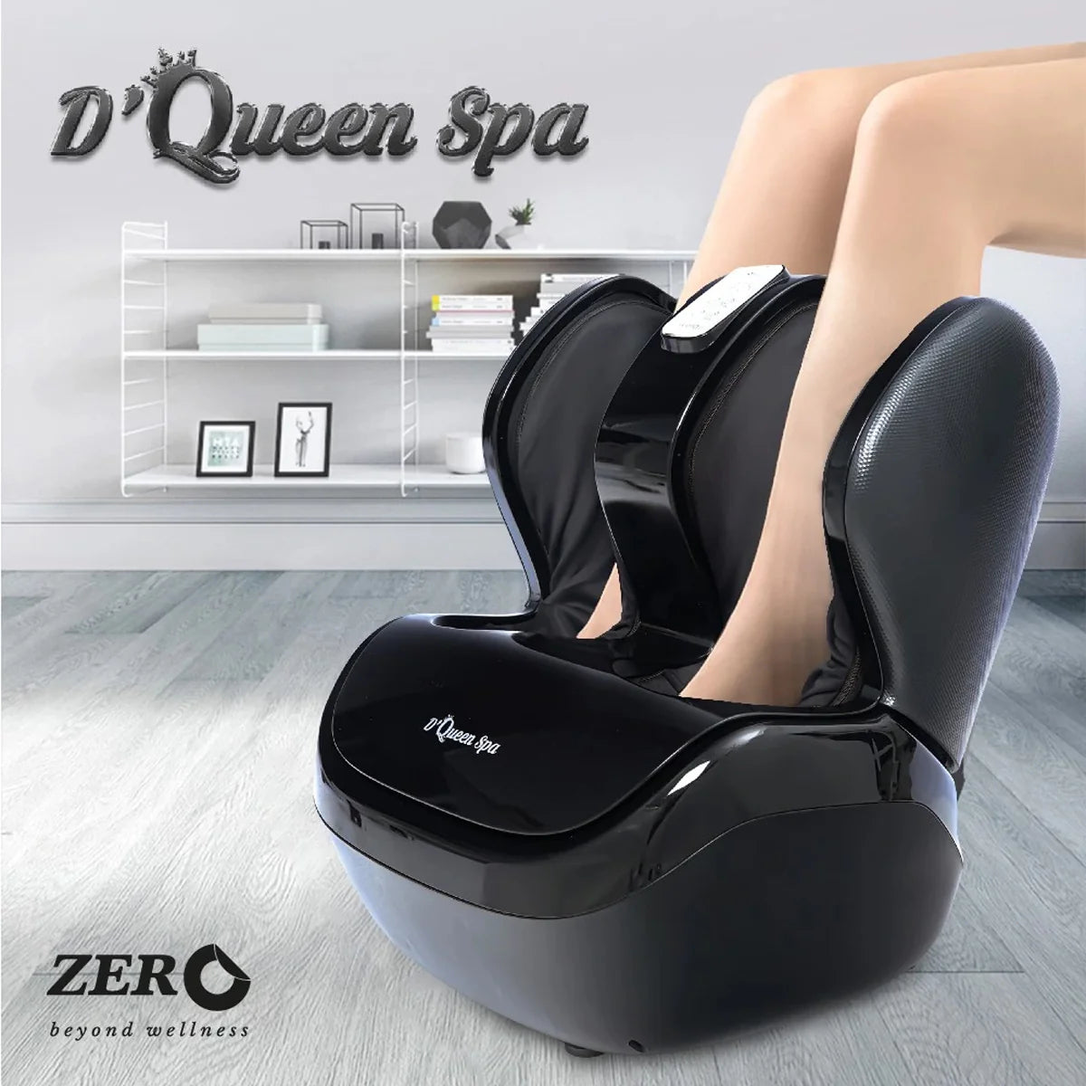 D-Queen Spa Foot Massager - 3D Rollers, Shiatsu, Heat Therapy