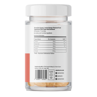 Supplement container with label on a white background