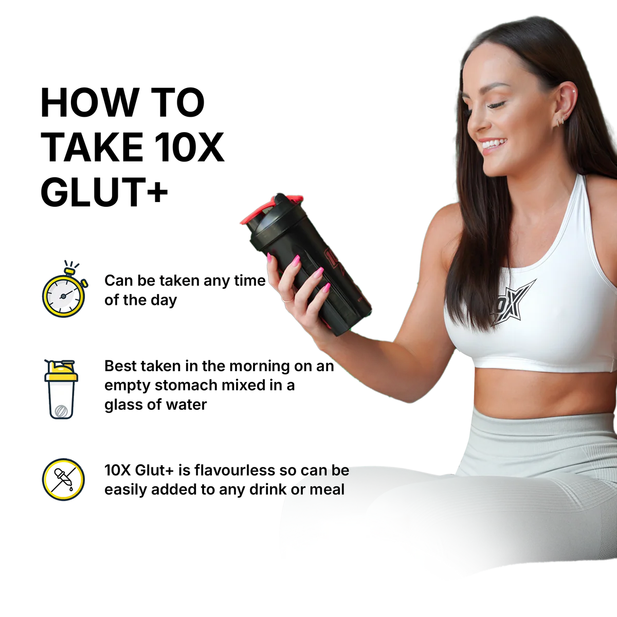 10X GLUT+ Unflavored 60 servings