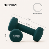 Axox Fitness Neoprene Dumbbell | 2.5kg Pair