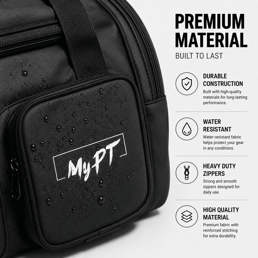 MyPT Gym Bag | Shoe Compartment, Waterproof, Multi-Pocket