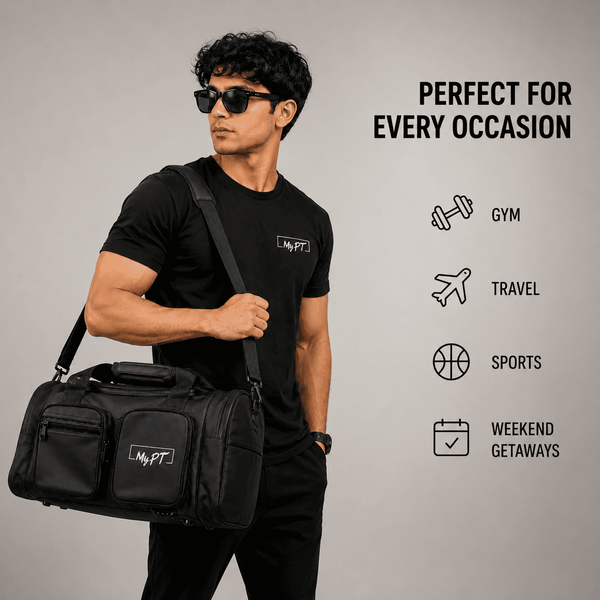 MyPT Gym Bag | Shoe Compartment, Waterproof, Multi-Pocket