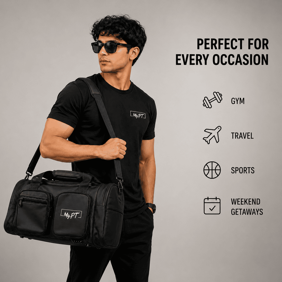 MyPT Gym Bag | Shoe Compartment, Waterproof, Multi-Pocket