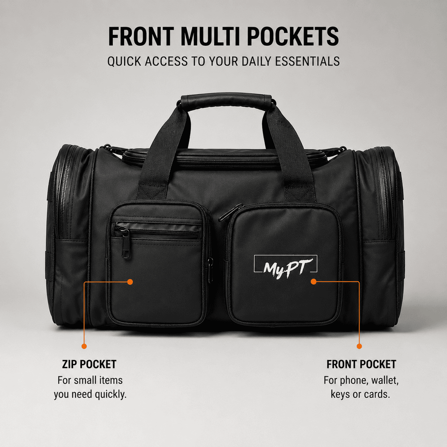 MyPT Gym Bag | Shoe Compartment, Waterproof, Multi-Pocket