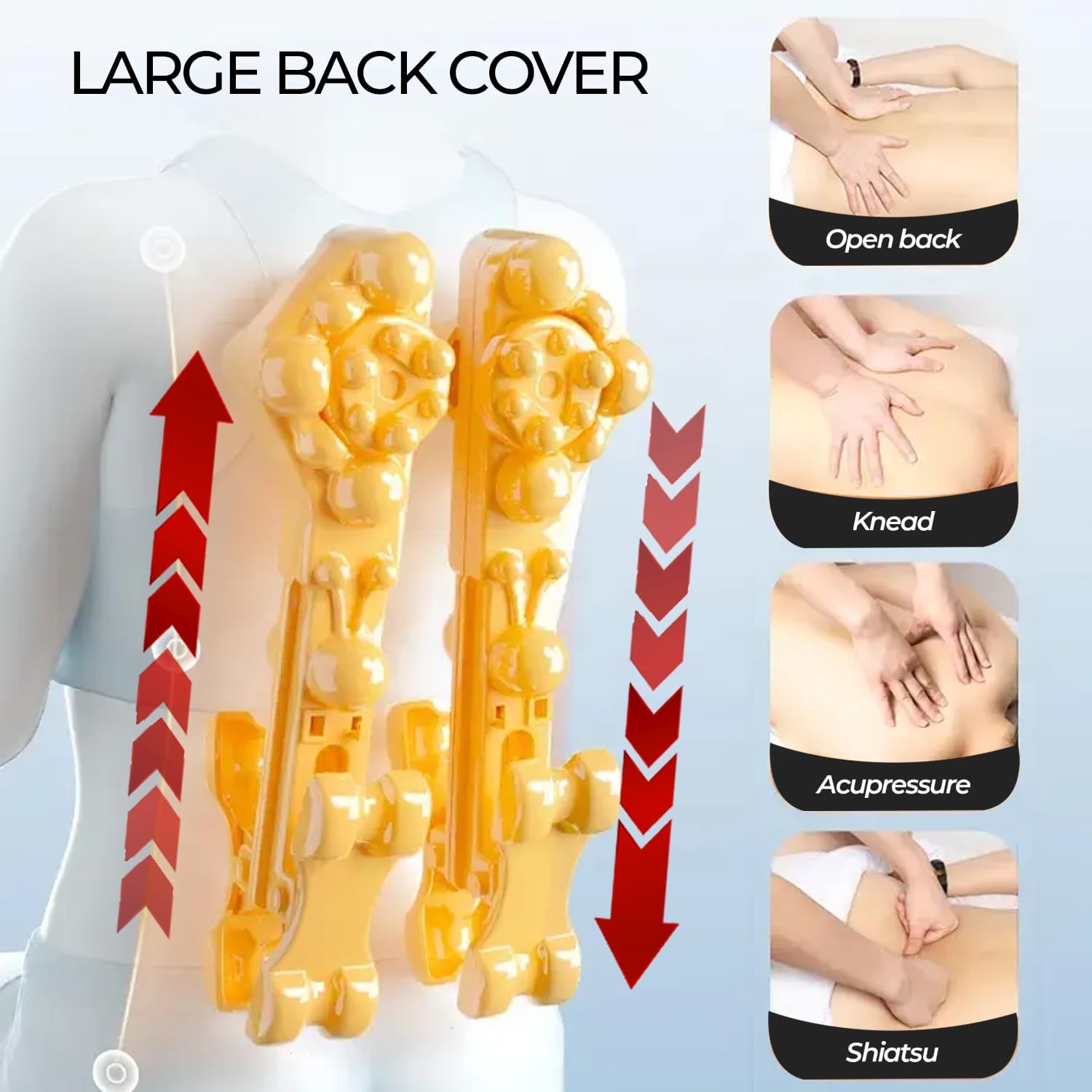 Lumbolux Mobile Seat Massager - Back, Shoulder & Neck Relief, 16 Heads, Heat, Vibration & Kneading