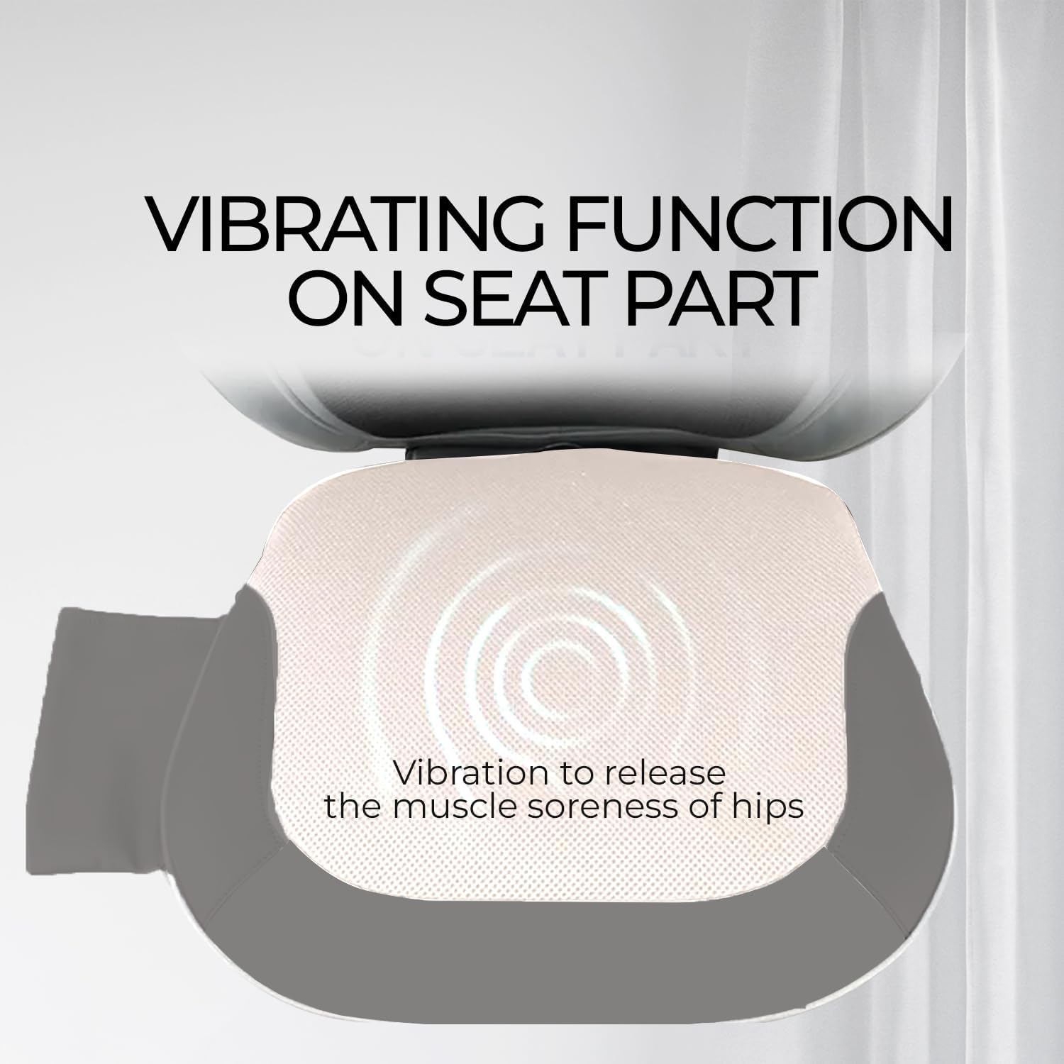 Lumbolux Mobile Seat Massager - Back, Shoulder & Neck Relief, 16 Heads, Heat, Vibration & Kneading