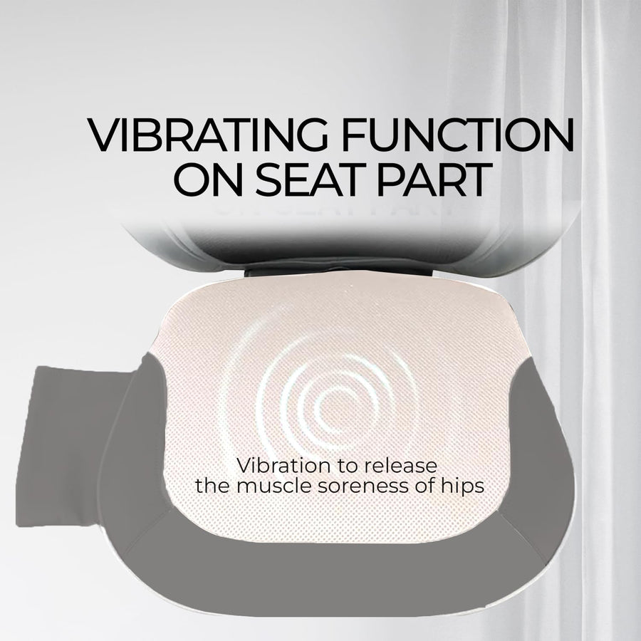 Lumbolux Mobile Seat Massager - Back, Shoulder & Neck Relief, 16 Heads, Heat, Vibration & Kneading