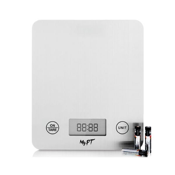 MyPT Smart Nutrition Kitchen Scale | App Connected | 1g Precision | Calorie & Macro Tracking | White