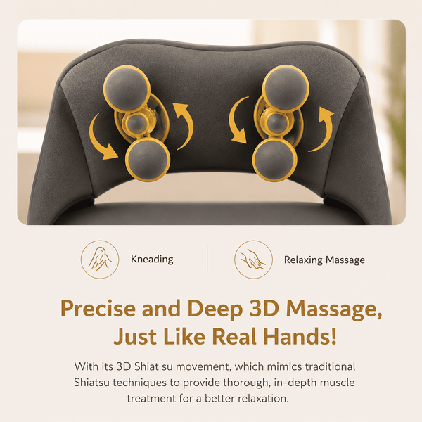 D-Dreamy 2-in-1 Neck Pillow Massager