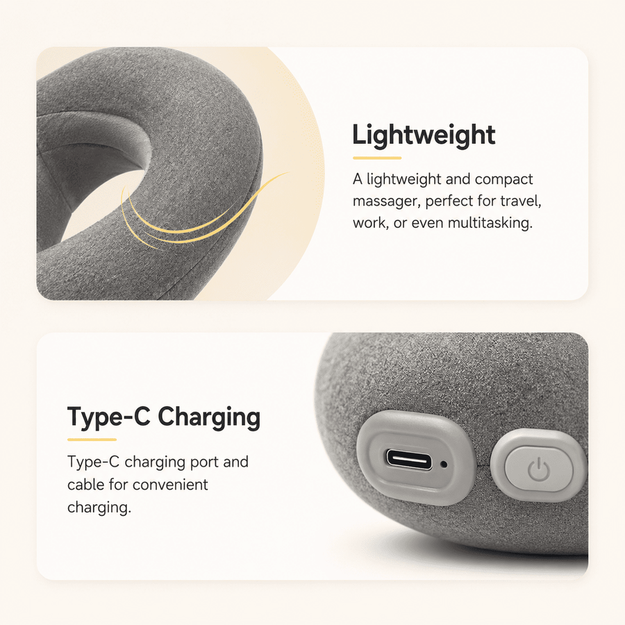 D-Dreamy 2-in-1 Neck Pillow Massager