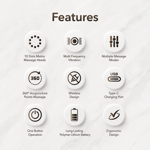 OctoGusto Electric Head Massager | 360° Acupuncture | Hair Growth & Stress Relief