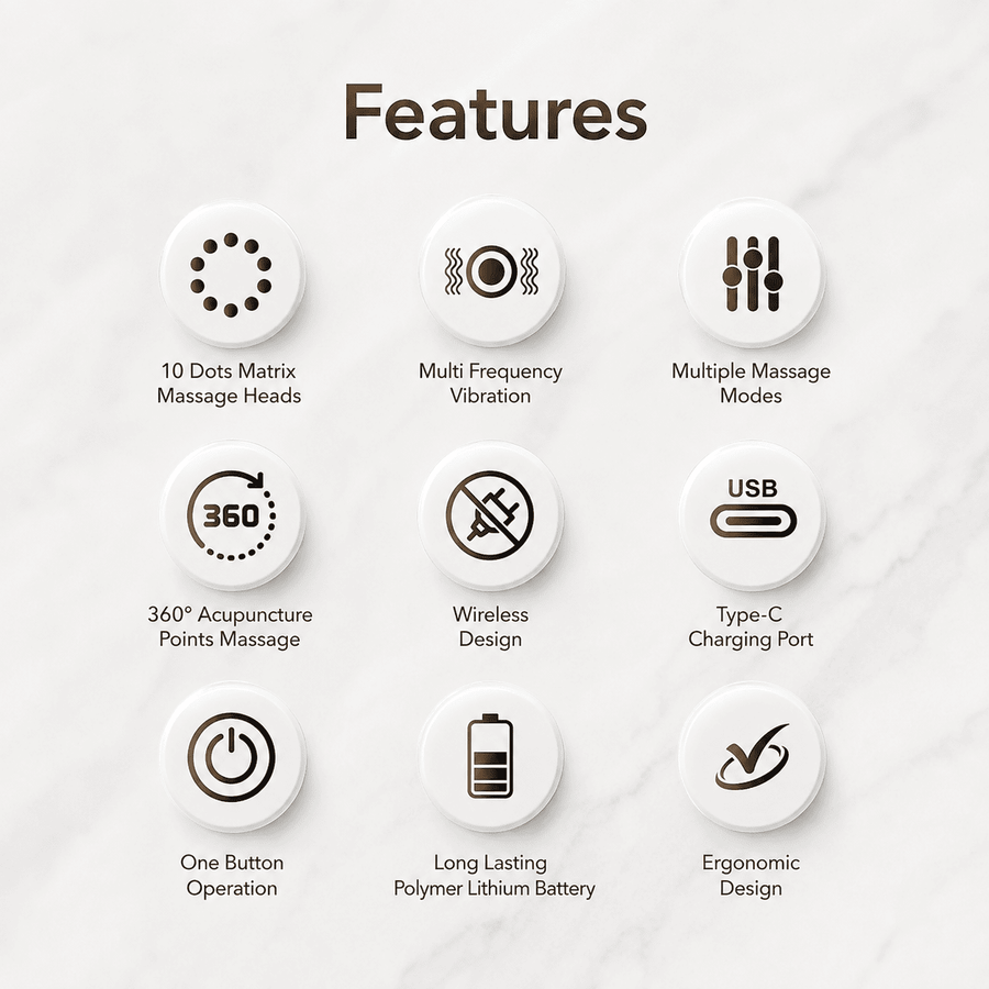 OctoGusto Electric Head Massager | 360° Acupuncture | Hair Growth & Stress Relief