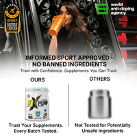 10X Athletic PUMP Caffeine-Free Pre Workout Powder 600g | Non-Stim Formula | 50 Servings | 12g Per Serving | Sugar Free