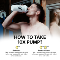 10X Athletic PUMP Caffeine-Free Pre Workout Powder 600g | Non-Stim Formula | 50 Servings | 12g Per Serving | Sugar Free