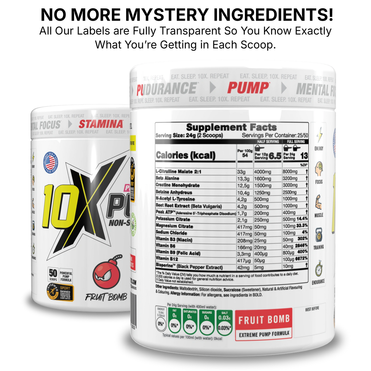 10X PUMP 50 servings