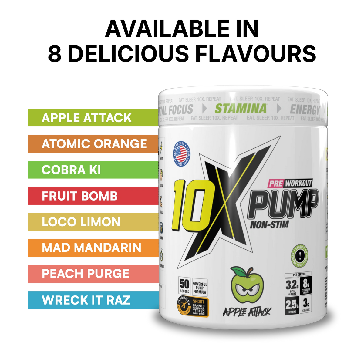 10X PUMP 50 servings