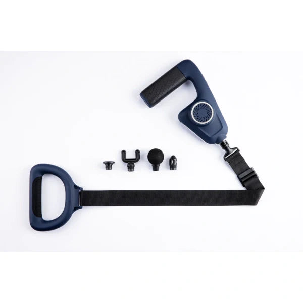 Physio Pro Massage Gun - Deep Tissue Percussion Therapy, 6 Intensity Levels, Stretch Belt - Portable & Rechargeable