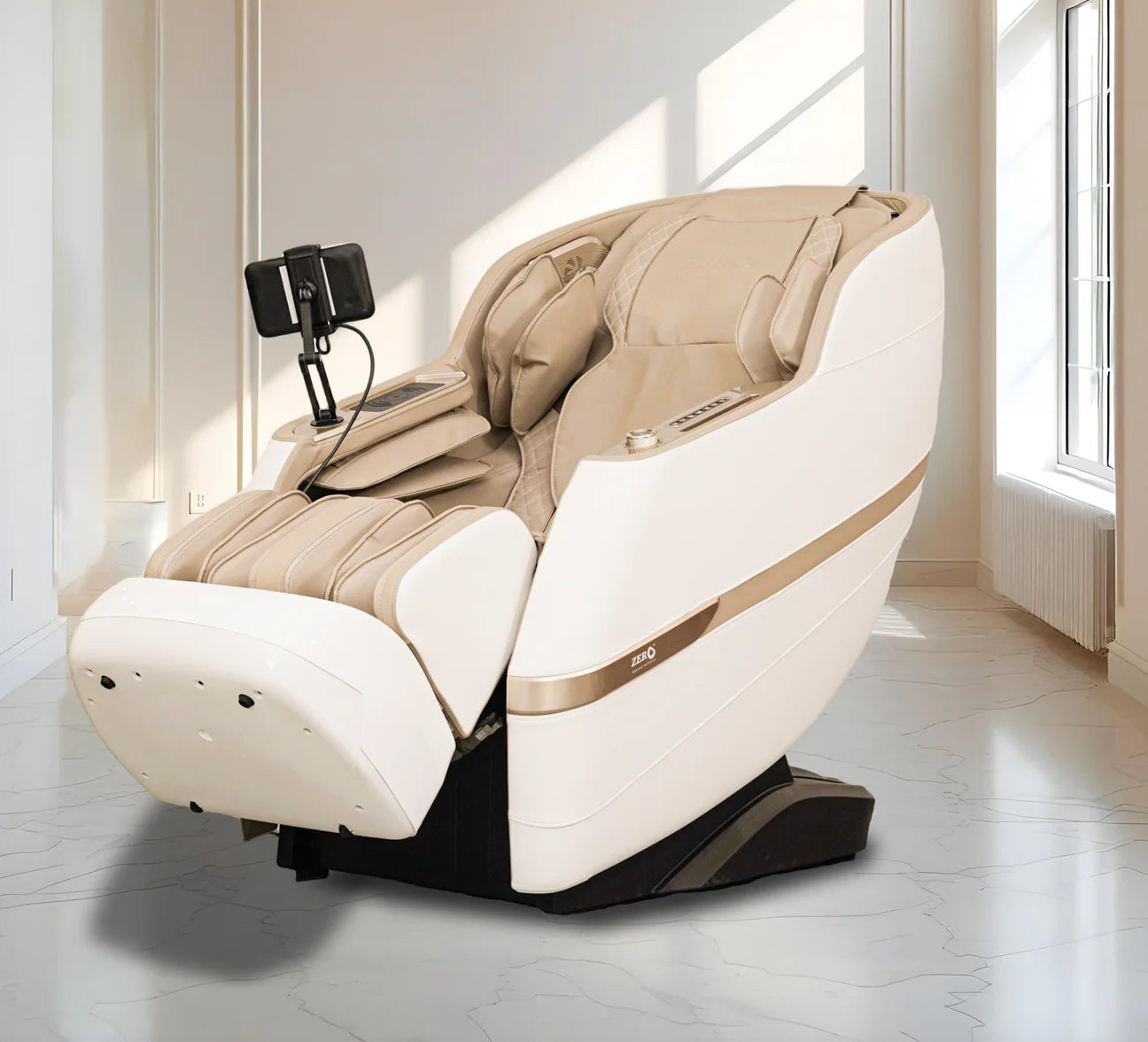 Sapphire Massage Chair | 3D Massage | 24 Auto Programs | 6 Modes | Zero Gravity | Heat Therapy | Voice Control | Bluetooth