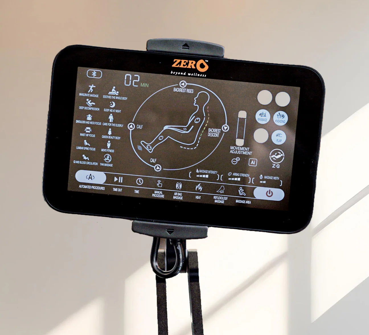 Sapphire Massage Chair | 3D Massage | 24 Auto Programs | 6 Modes | Zero Gravity | Heat Therapy | Voice Control | Bluetooth