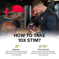 10X Athletic STIM Pre Workout Powder 600g | 400mg Caffeine