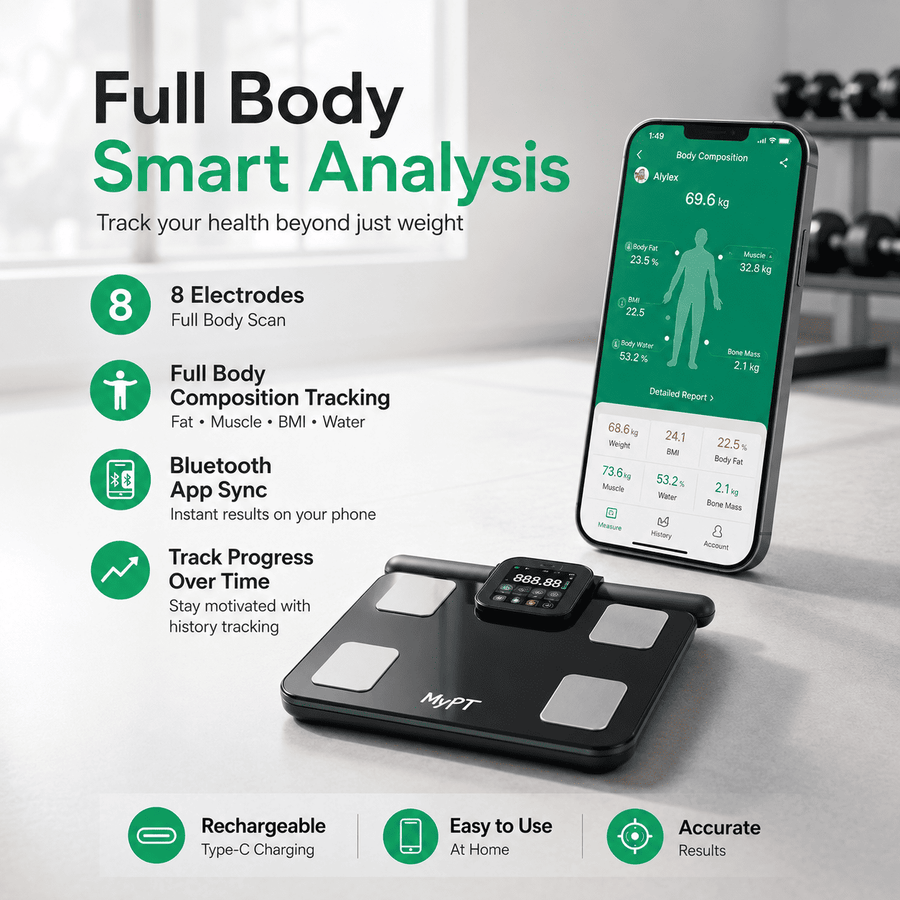 MyPT Smart Body Composition Scale | Black