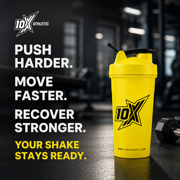 10X Athletic Neon Shaker | 600ml | Mixer Ball Included | BPA-Free