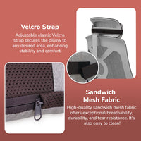 Mellow Shiatsu Massage Pillow | Heat Therapy | Deep Kneading | Neck, Back & Shoulder Pain Relief | Portable & Lightweight
