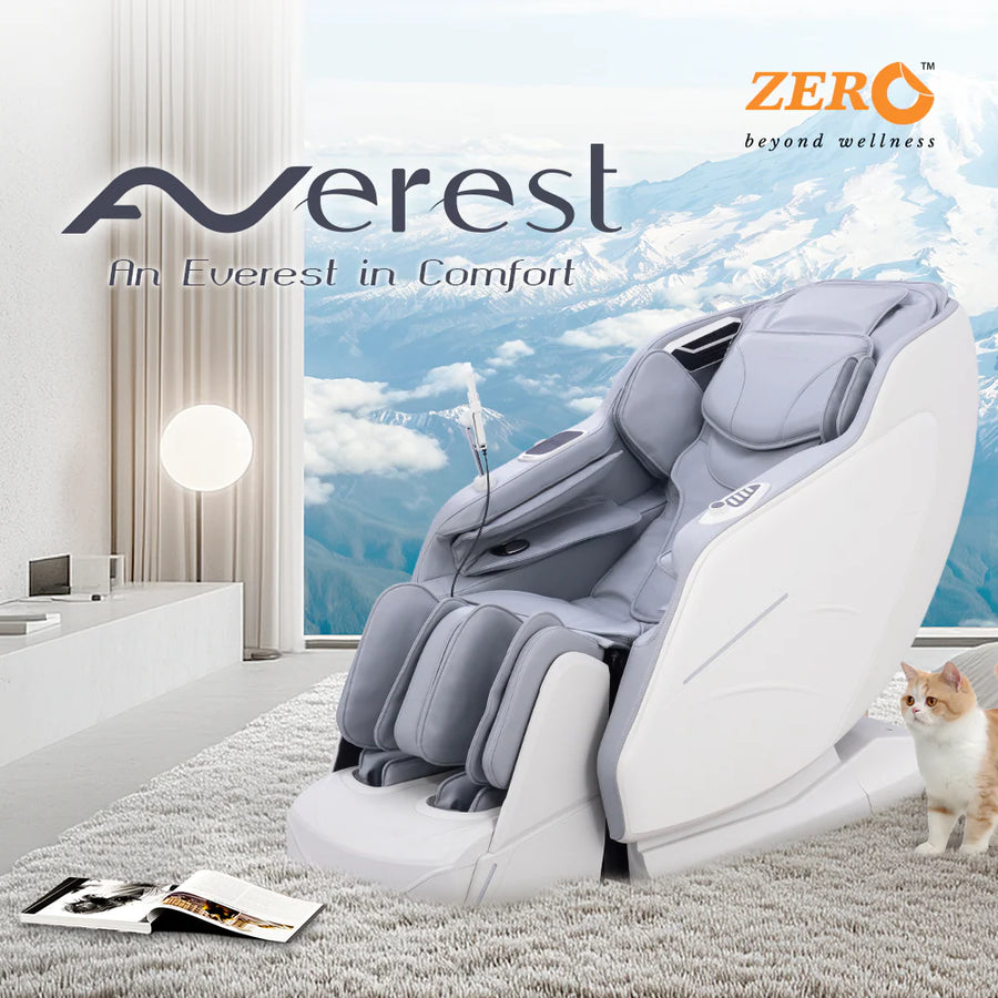 Averest 4D Massage Chair - AI Body Scan, Zero Gravity, 360° Heat, 28 Airbags, Voice Control - Grey