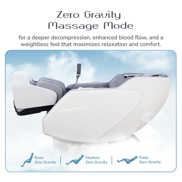 Averest 4D Massage Chair - AI Body Scan, Zero Gravity, 360° Heat, 28 Airbags, Voice Control - Grey