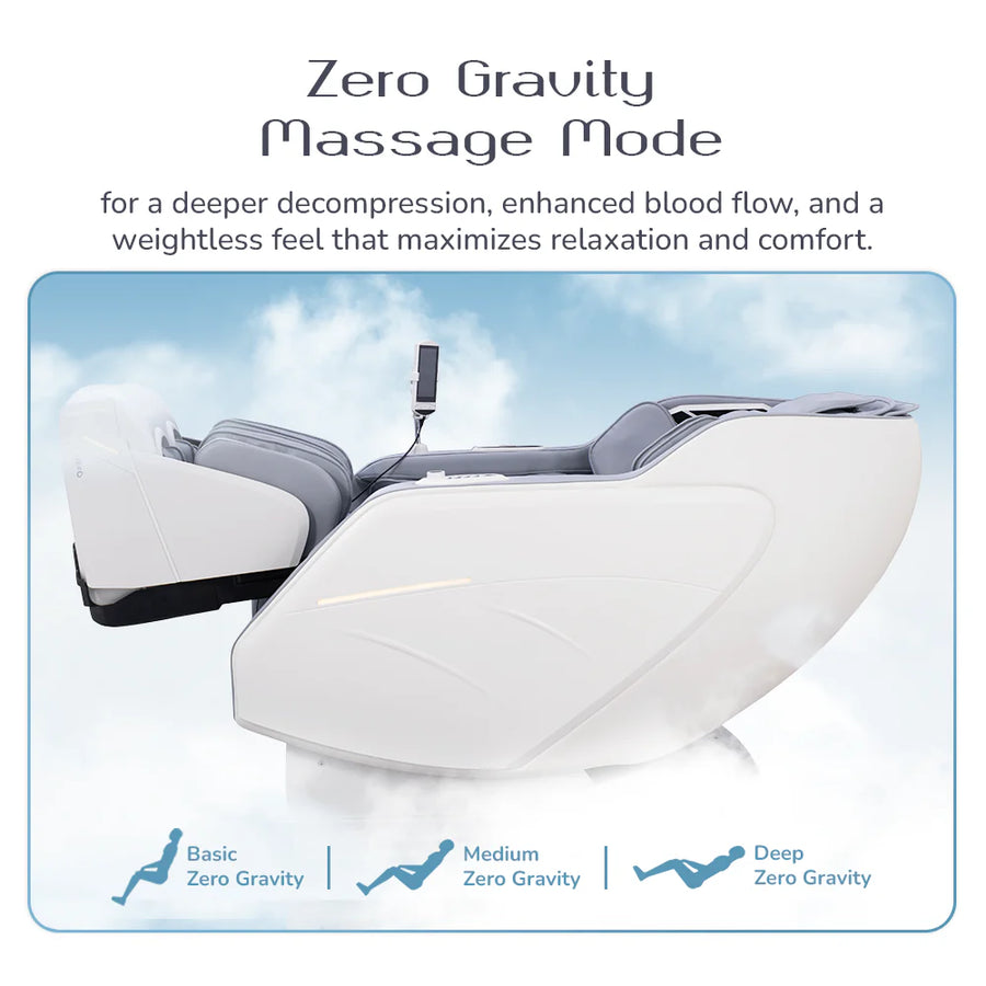 Averest 4D Massage Chair - AI Body Scan, Zero Gravity, 360° Heat, 28 Airbags, Voice Control - Grey