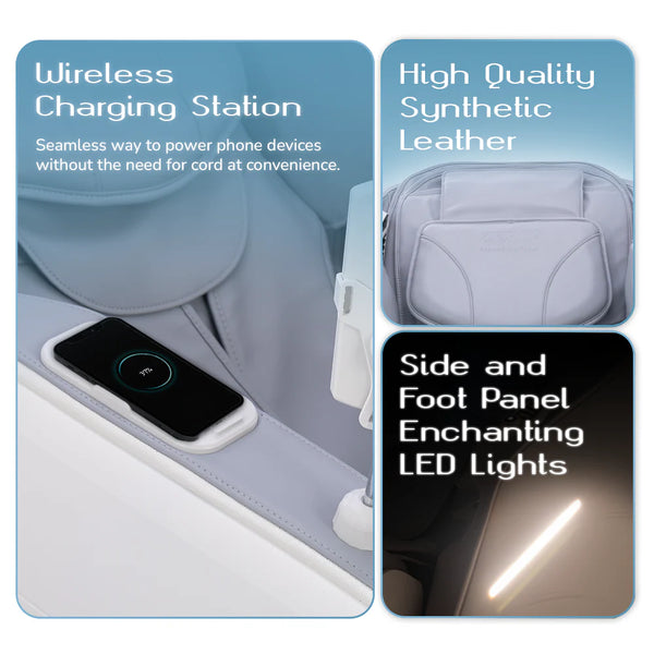 Averest 4D Massage Chair - AI Body Scan, Zero Gravity, 360° Heat, 28 Airbags, Voice Control - Grey