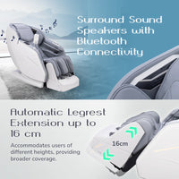 Averest 4D Massage Chair - AI Body Scan, Zero Gravity, 360° Heat, 28 Airbags, Voice Control - Grey