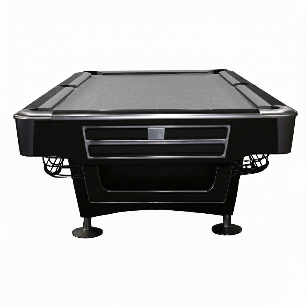 Pinnacle Premium Slate Solid Wood Billiard Table 8FT Black | TableTurf