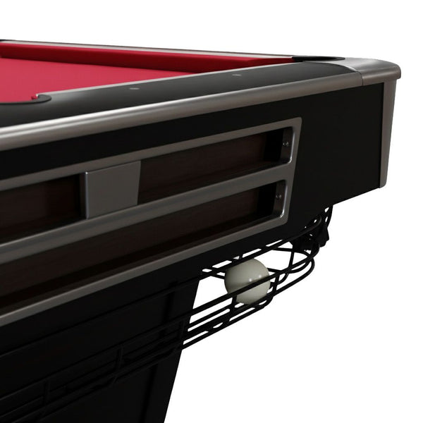 Pinnacle Premium Slate Solid Wood Billiard Table 8FT Black | TableTurf
