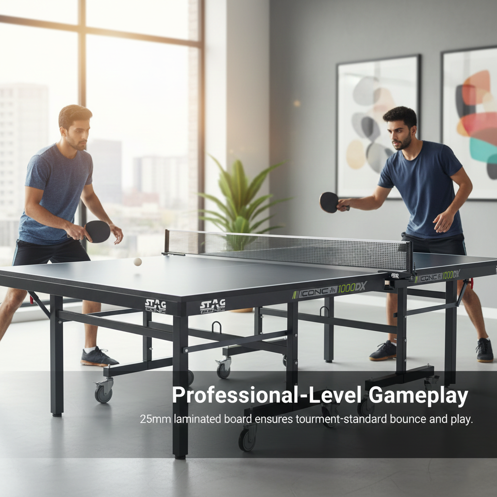 Stag Iconic 1000 DX Table Tennis Table – Full Size Professional