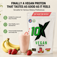 10X Athletic Vegan Protein | 20g Plant-Based Protein | 580 gms