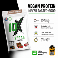 10X Athletic Vegan Protein | 20g Plant-Based Protein | 580 gms