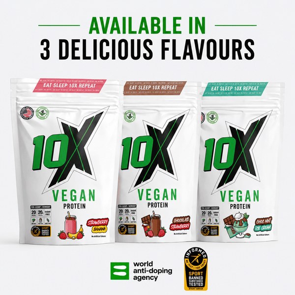 10X Athletic Vegan Protein | 20g Plant-Based Protein | 580 gms