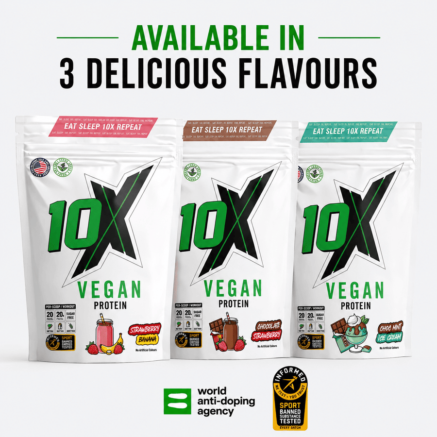 10X Athletic Vegan Protein | 20g Plant-Based Protein | 580 gms