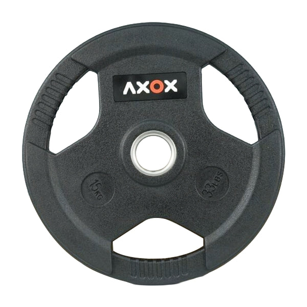 3-Grip Rubber Weight Plate 15Kg With Pvc Label