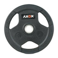 3-Grip Rubber Weight Plate with PVC Label - 15kg