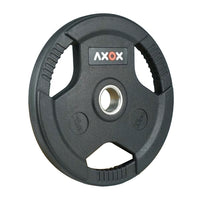 3-Grip Rubber Weight Plate with PVC Label - 15kg