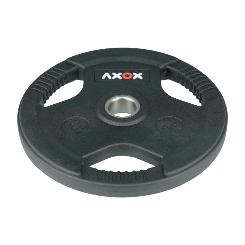 3-Grip Rubber Weight Plate with PVC Label - 15kg