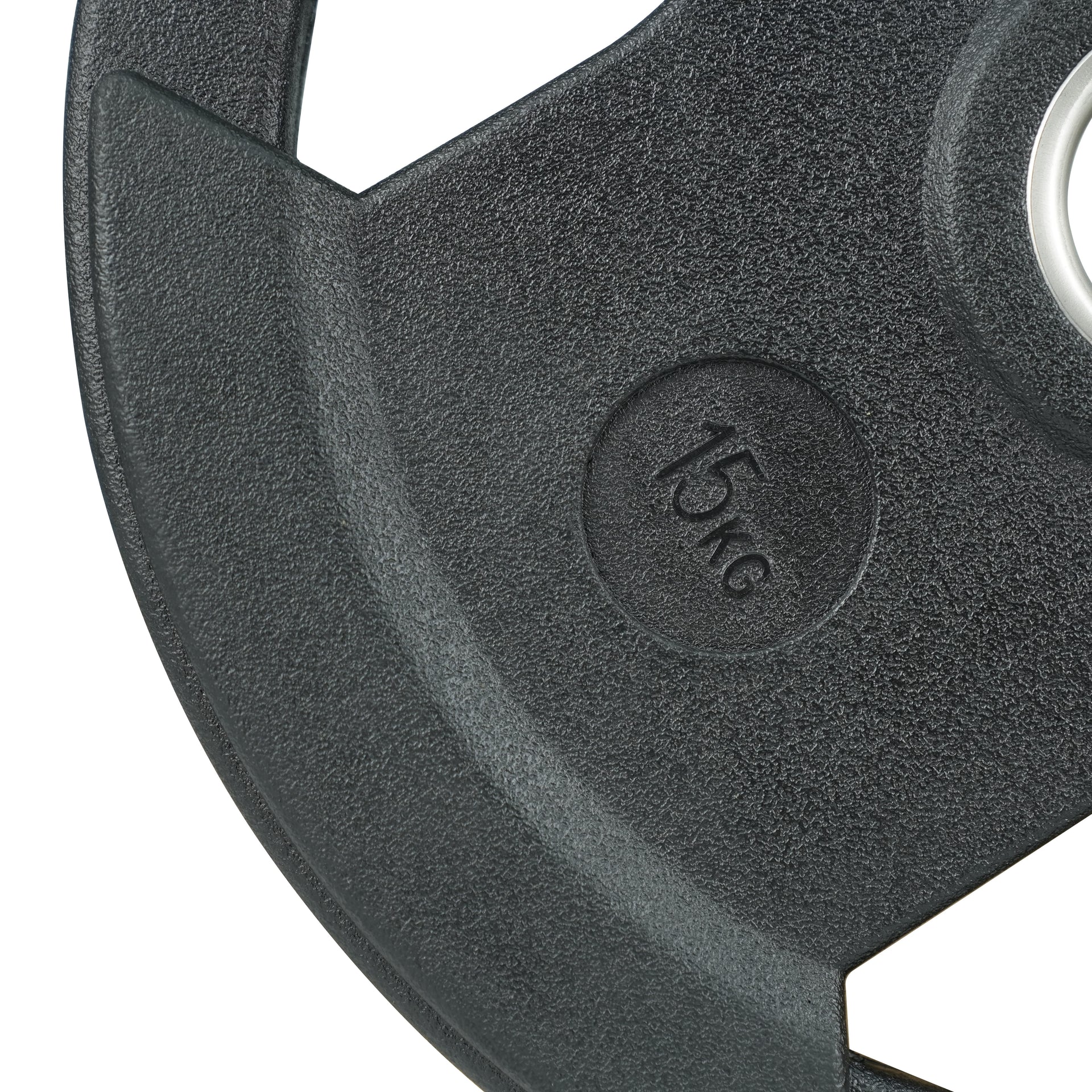 3-Grip Rubber Weight Plate with PVC Label - 15kg