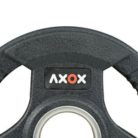 3-Grip Rubber Weight Plate with PVC Label - 2.5kg
