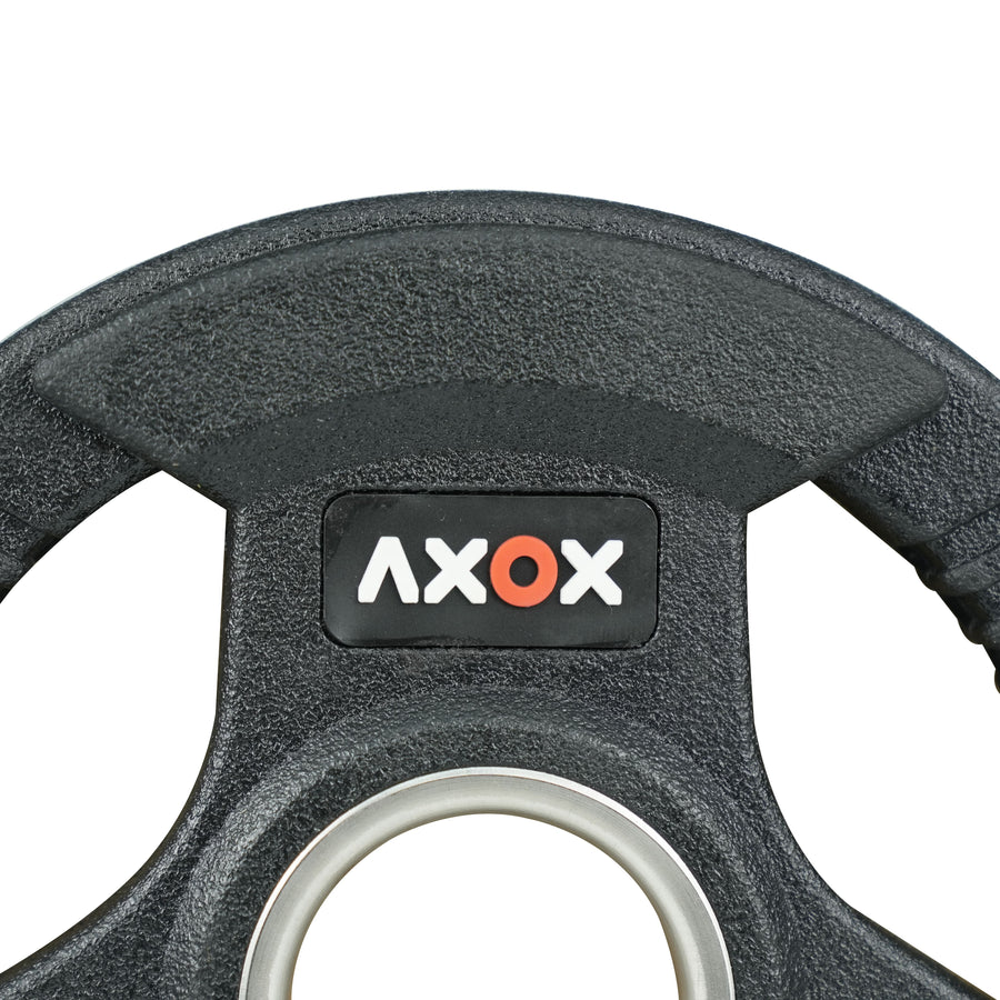 3-Grip Rubber Weight Plate with PVC Label - 2.5kg