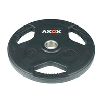 3-Grip Rubber Weight Plate with PVC Label - 20kg