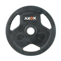 3-Grip Rubber Weight Plate with PVC Label - 20kg