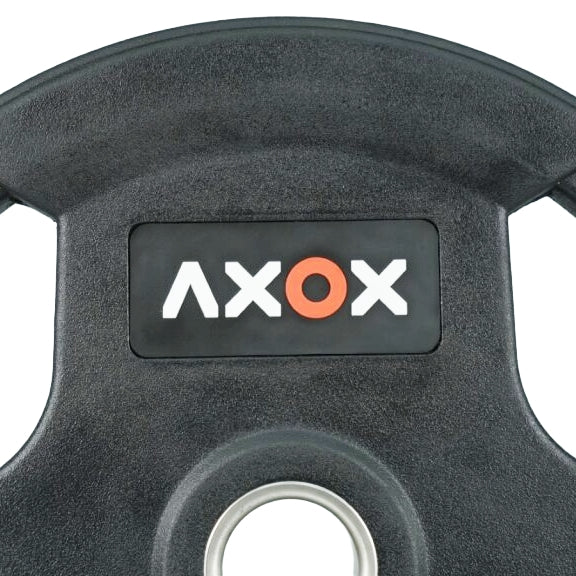 3-Grip Rubber Weight Plate with PVC Label - 25kg